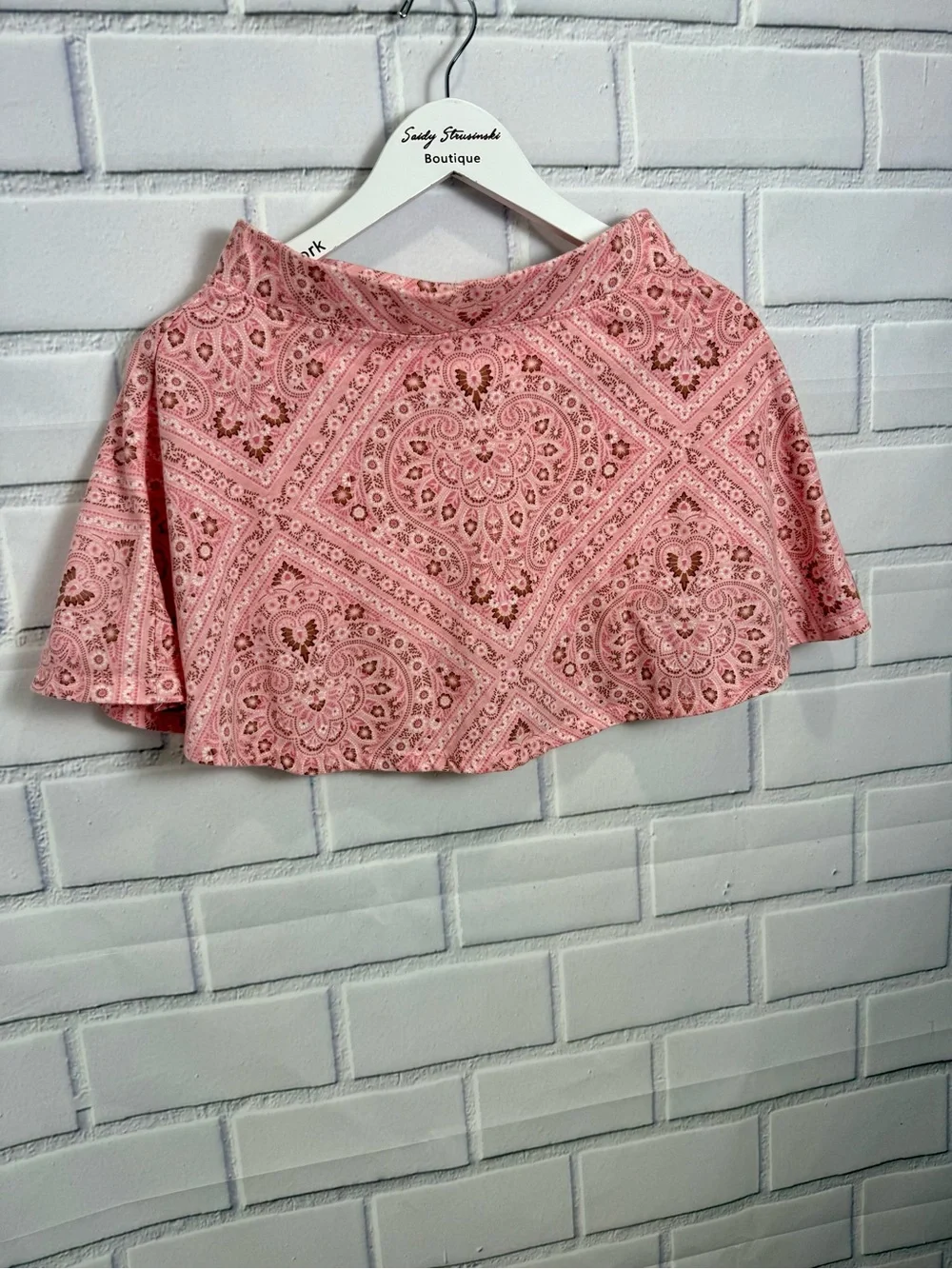 The Children’s Place Girls Pink Paisley Skort Size XXL (16) Pull-On Skirt Shorts